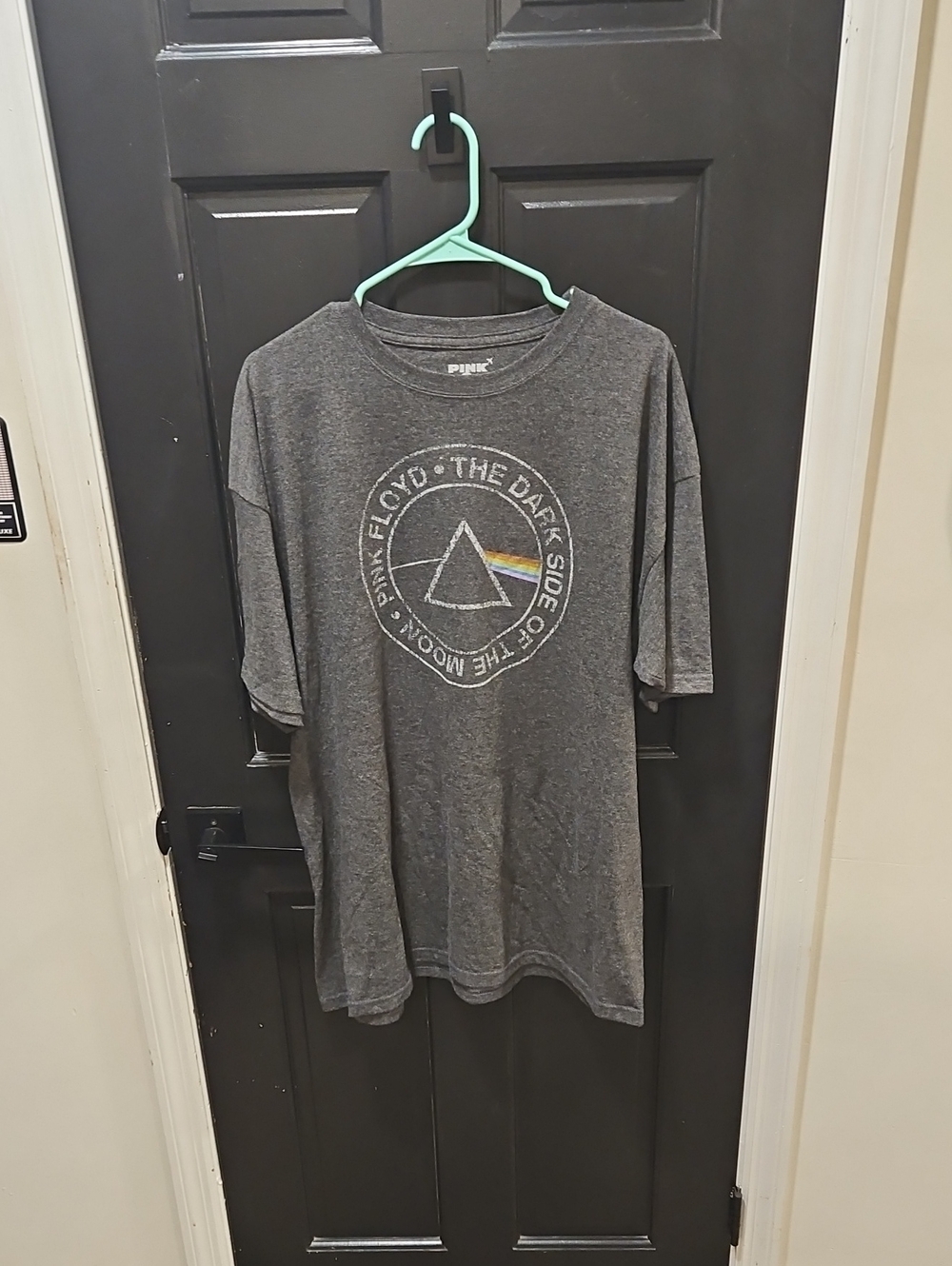 Pink Floyd Charcoal Gray Prism Logo Short Sleeve Tee